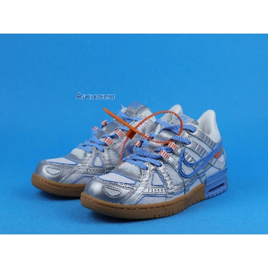 Off-White x Air Rubber Nike Dunk University Blue CU6015-100 Grey/University Blue Mens Womens Shoes