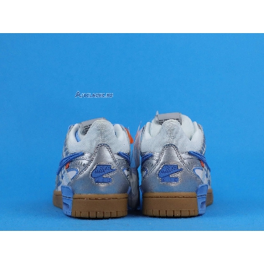 Off-White x Air Rubber Nike Dunk University Blue CU6015-100 Grey/University Blue Mens Womens Shoes