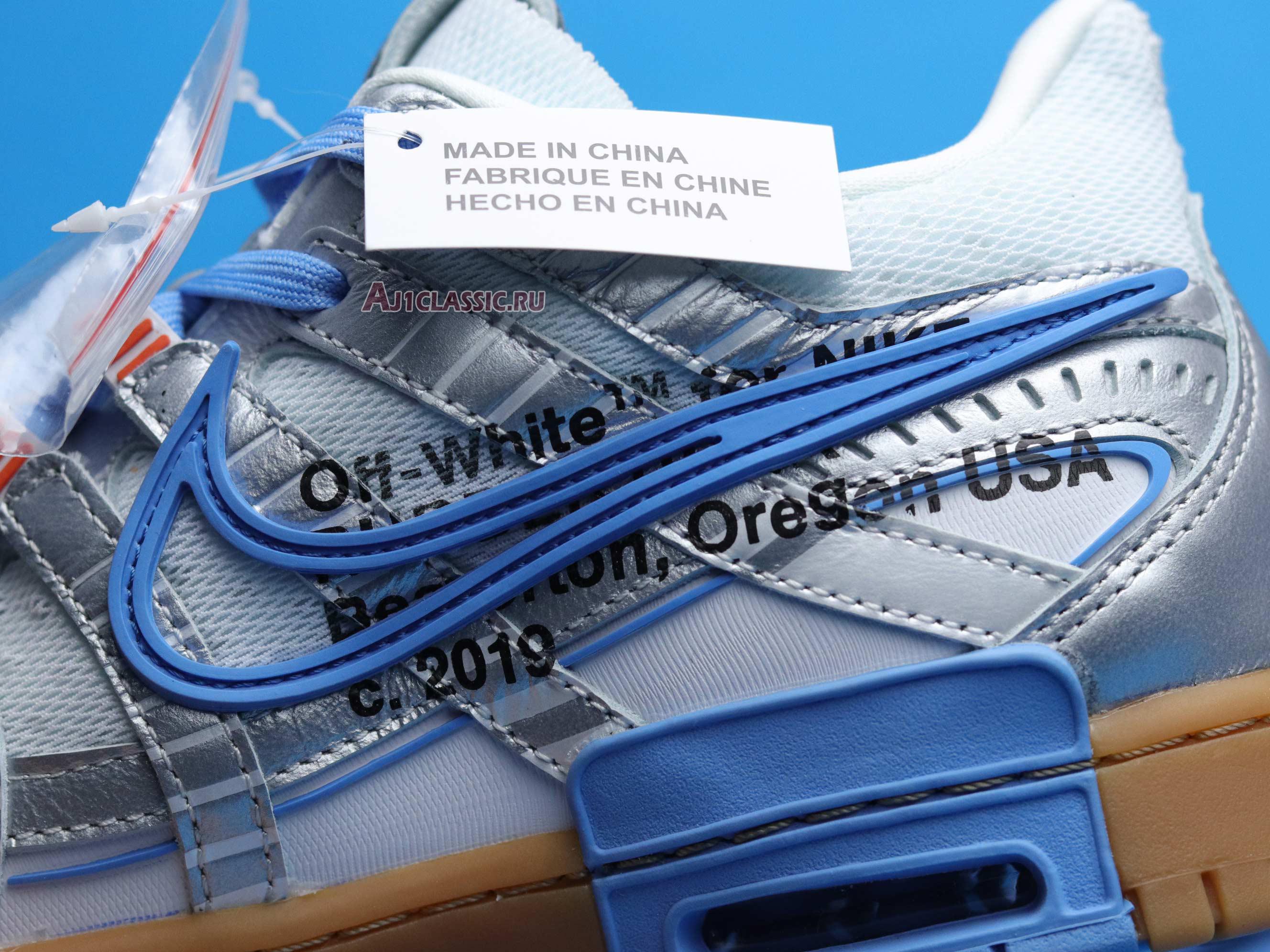 New Off-White x Air Rubber Nike Dunk "University Blue" CU6015-100 Shoes