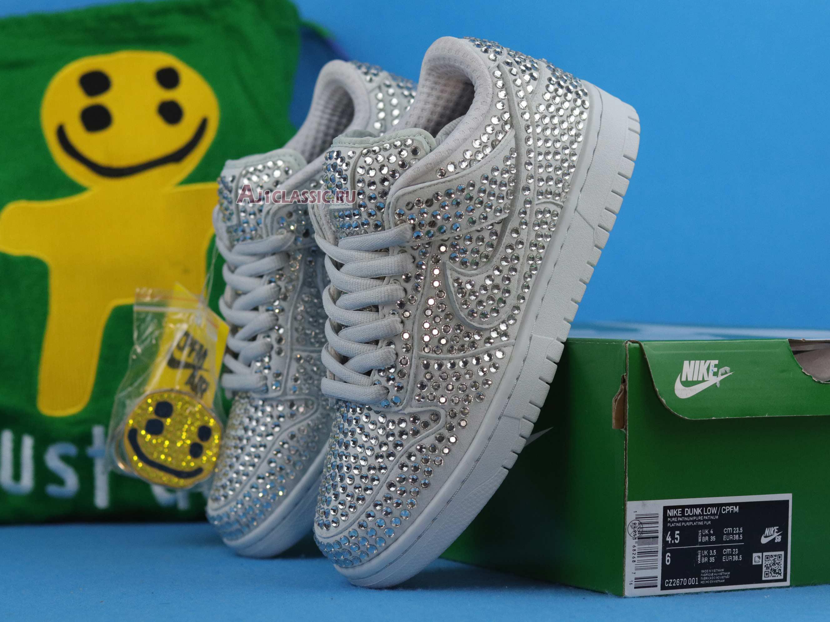 Cactus Plant Flea Market x Swarovski x Dunk Low "Pure Platinum" CZ2670-001