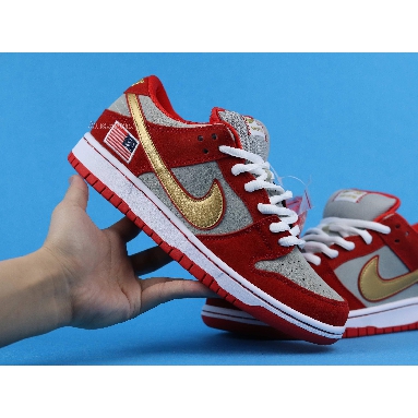 Nike SB Dunk Low Nasty Boys 304292-610 Red/White/Gold Mens Womens Shoes