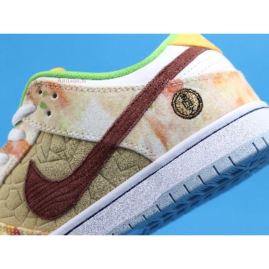 Jason Deng x Nike Dunk Low Pro SB Street Hawker CV1628-800 Copper/Light Silver/Pueblo Brown/Metallic Silver Sneakers