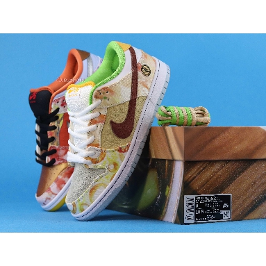 Jason Deng x Nike Dunk Low Pro SB Street Hawker CV1628-800 Copper/Light Silver/Pueblo Brown/Metallic Silver Sneakers