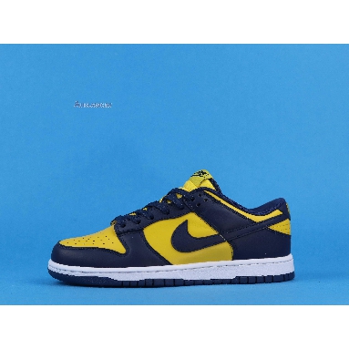 Nike Dunk Low Michigan 2021 DD1391-700 Varsity Maize/Midnight Navy/White Mens Womens Shoes