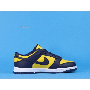 Nike Dunk Low Michigan 2021 DD1391-700 Varsity Maize/Midnight Navy/White Mens Womens Shoes