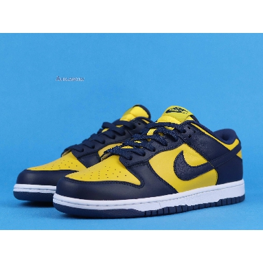 Nike Dunk Low Michigan 2021 DD1391-700 Varsity Maize/Midnight Navy/White Mens Womens Shoes