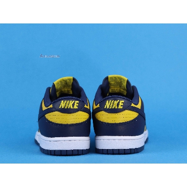 Nike Dunk Low Michigan 2021 DD1391-700 Varsity Maize/Midnight Navy/White Mens Womens Shoes