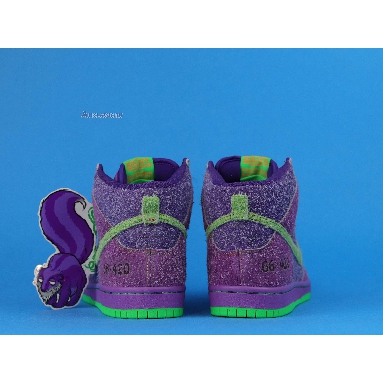 Nike Dunk High Pro SB Reverse Skunk CW9971-500 Purple/Green/Orange Mens Womens Shoes