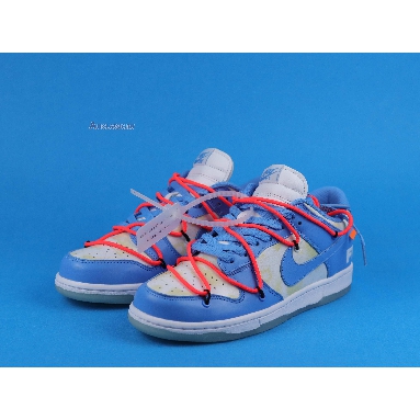 Off-White x Futura x Nike Dunk Low SB UNC DD0856-403 Dark Powder Blue/Dark Powder Blue/White/University Blue Mens Womens Shoes