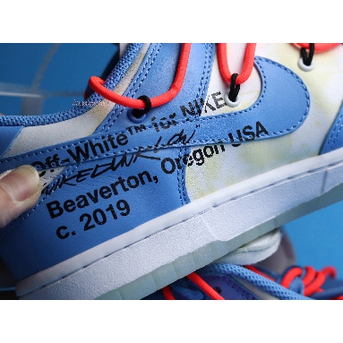 Off-White x Futura x Nike Dunk Low SB UNC DD0856-403 Dark Powder Blue/Dark Powder Blue/White/University Blue Mens Womens Shoes