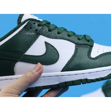 Nike Dunk Low Michigan State DD1391-101 White/Team Green/White/Total Orange Mens Womens Shoes