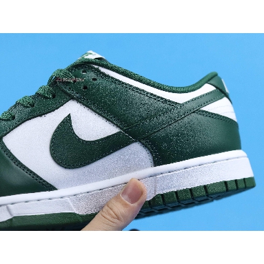 Nike Dunk Low Michigan State DD1391-101 White/Team Green/White/Total Orange Mens Womens Shoes