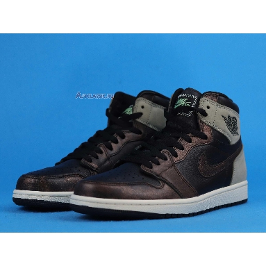 Air Jordan 1 Retro High OG Patina 555088-033 Black/Light Army/Sail/Fresh Mint Sneakers