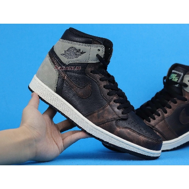 Air Jordan 1 Retro High OG Patina 555088-033 Black/Light Army/Sail/Fresh Mint Sneakers