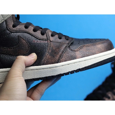 Air Jordan 1 Retro High OG Patina 555088-033 Black/Light Army/Sail/Fresh Mint Mens Womens Shoes