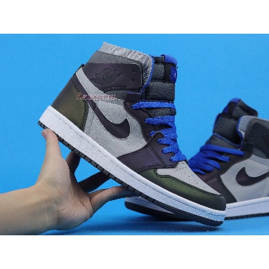 League of Legends x Air Jordan 1 Zoom Comfort World Championship 2020 DD1453-001 Iron Grey/Light Smoke Grey/Racer Blue/White Sneakers