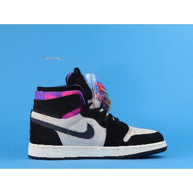 Paris Saint-Germain x Air Jordan 1 High Zoom Comfort Paris DB3610-105 White/Black/Psychic Purple/Hyper Pink Mens Womens Shoes