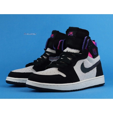 Paris Saint-Germain x Air Jordan 1 High Zoom Comfort Paris DB3610-105 White/Black/Psychic Purple/Hyper Pink Mens Womens Shoes