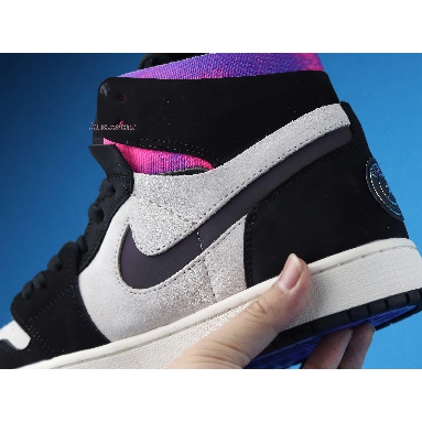 Paris Saint-Germain x Air Jordan 1 High Zoom Comfort Paris DB3610-105 White/Black/Psychic Purple/Hyper Pink Mens Womens Shoes