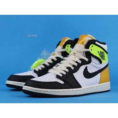 Air Jordan 1 Retro High OG Volt Gold 555088-118 White/Volt/University Gold/Black Sneakers