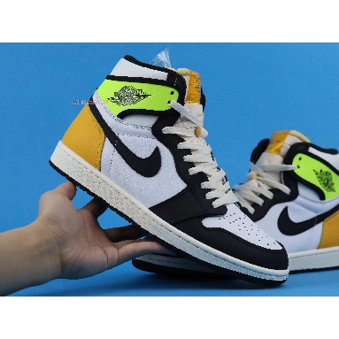 Air Jordan 1 Retro High OG Volt Gold 555088-118 White/Volt/University Gold/Black Sneakers