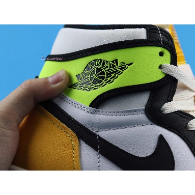 Air Jordan 1 Retro High OG Volt Gold 555088-118 White/Volt/University Gold/Black Sneakers