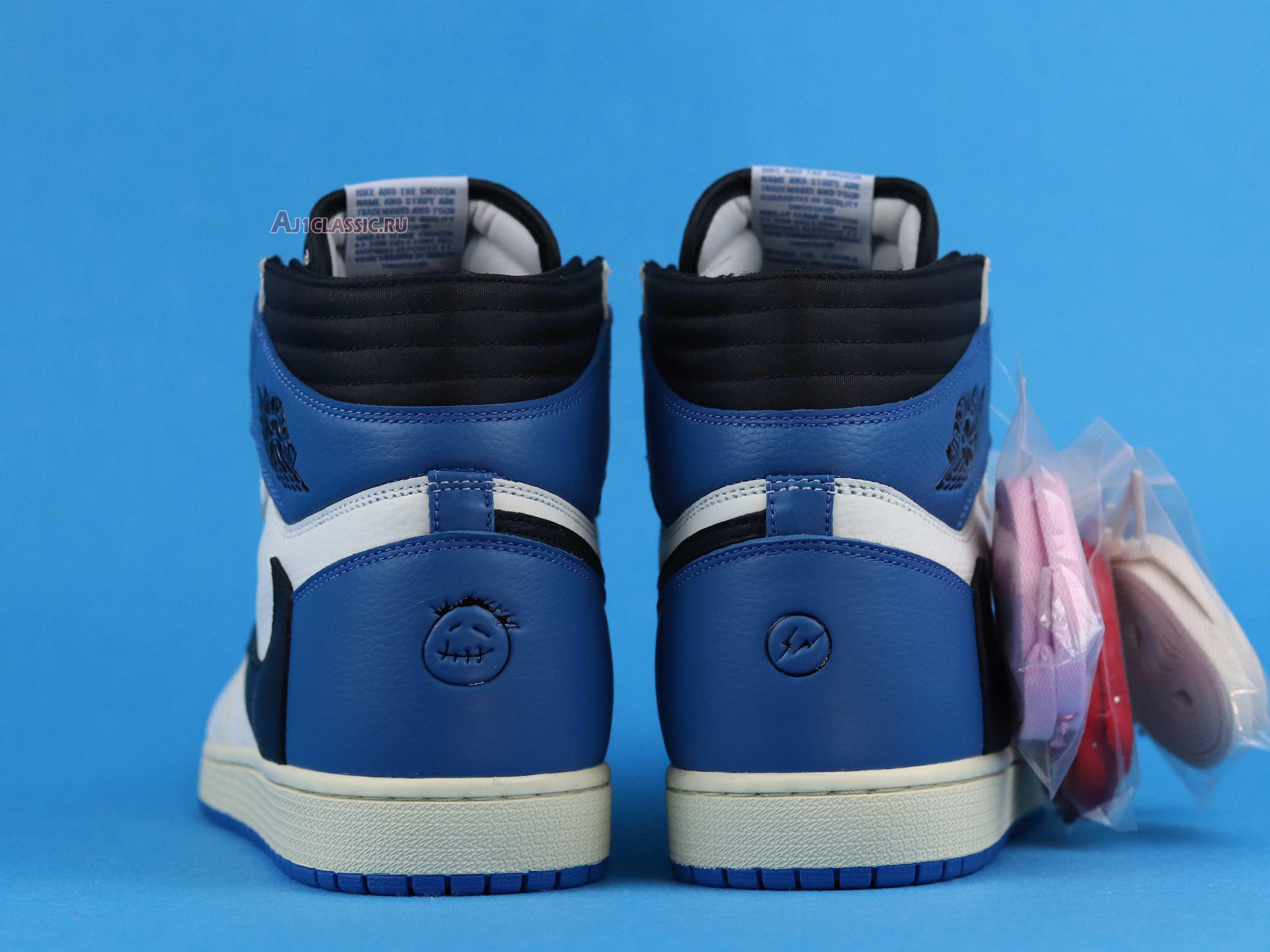 New TRAVIS SCOTT X FRAGMENT X AIR JORDAN 1 HIGH OG SP "MILITARY BLUE" DH3227-105-02 Shoes