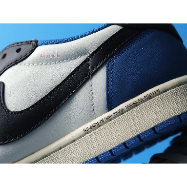 Travis Scott x fragment x Air Jordan 1 Low OG Military Blue CQ3227-105 Sail/Black-Military Blue/White Mens Womens Shoes