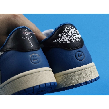 Travis Scott x fragment x Air Jordan 1 Low OG Military Blue CQ3227-105 Sail/Black-Military Blue/White Sneakers