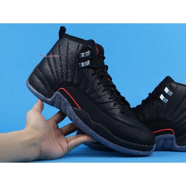 Air Jordan 12 Utility Grind DC1062-006 Black/Black/Bright Crimson/White Mens Womens Shoes