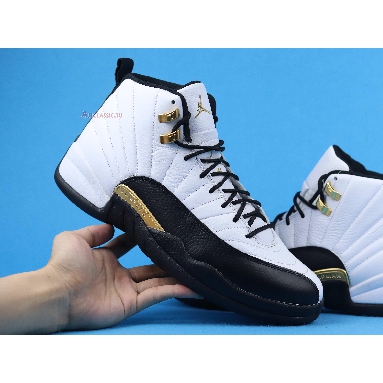 Air Jordan 12 Royalty CT8013-170 White/Black-Metallic Gold Sneakers