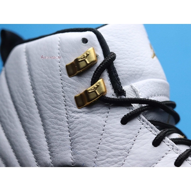 Air Jordan 12 Royalty CT8013-170 White/Black-Metallic Gold Mens Womens Shoes