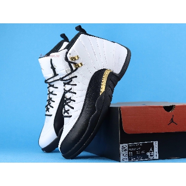 Air Jordan 12 Royalty CT8013-170 White/Black-Metallic Gold Sneakers