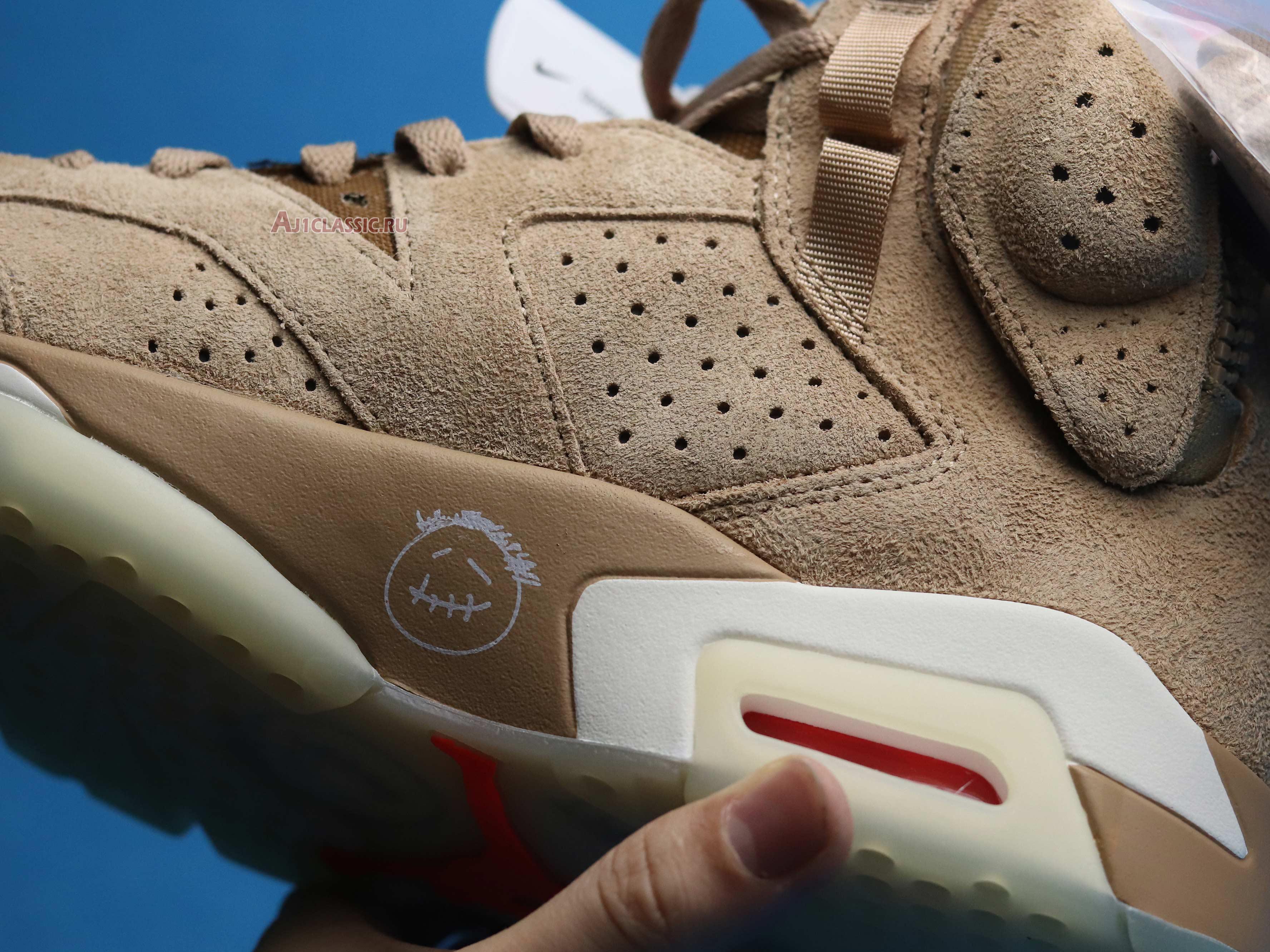 New Travis Scott x Air Jordan 6 Retro "British Khaki" DH0690-200 Shoes