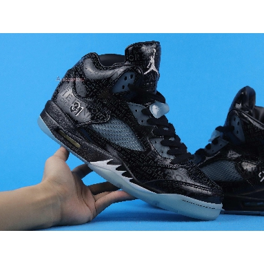 Air Jordan 5 Retro DB Doernbecher 633068-010 Black/White-Black Sneakers