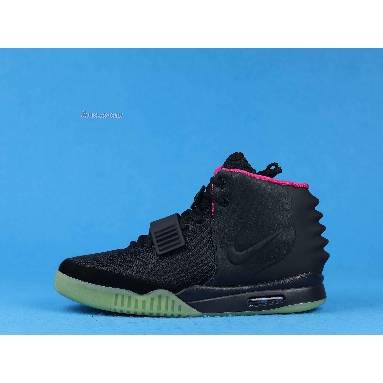 Nike Air Yeezy 2 NRG Solar Red 508214-006 Black/Black-Solar Red Mens Womens Shoes