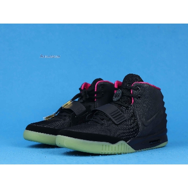 Nike Air Yeezy 2 NRG Solar Red 508214-006 Black/Black-Solar Red Mens Womens Shoes