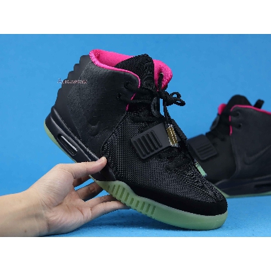 Nike Air Yeezy 2 NRG Solar Red 508214-006 Black/Black-Solar Red Mens Womens Shoes