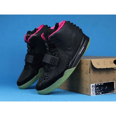 Nike Air Yeezy 2 NRG Solar Red 508214-006 Black/Black-Solar Red Mens Womens Shoes