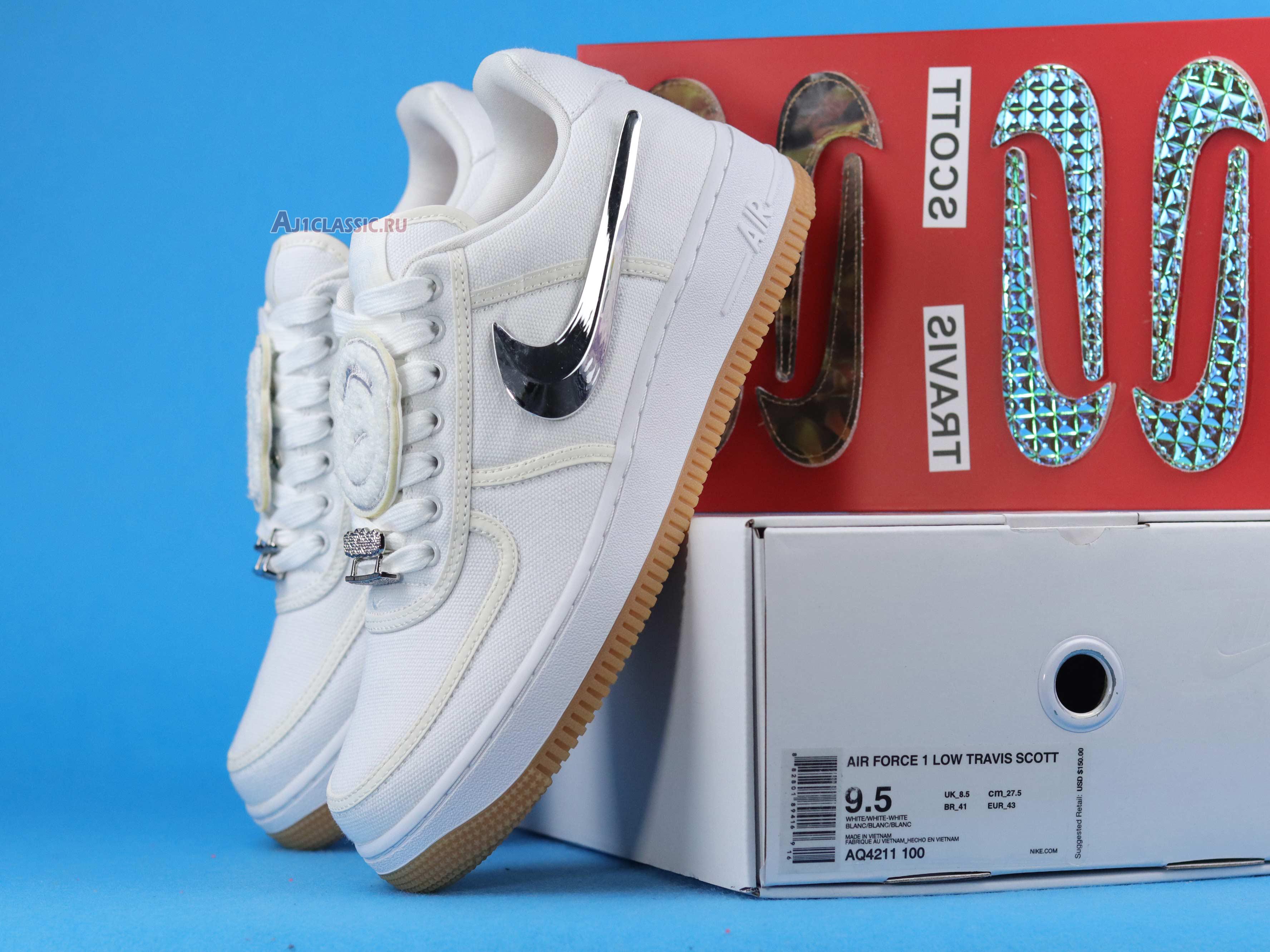 New Travis Scott x Nike Air Force 1 "Travis Scott" AQ4211-100 Shoes