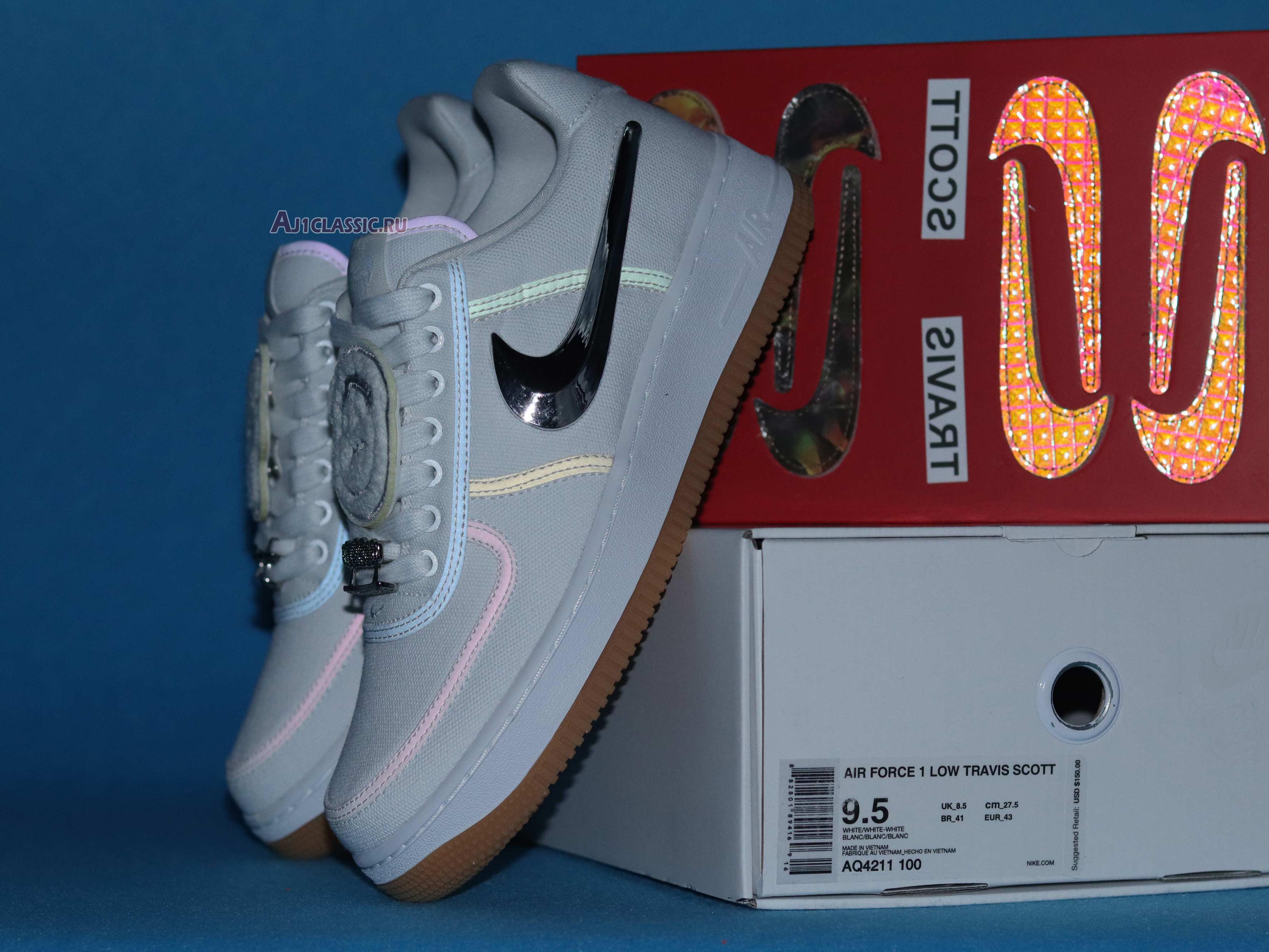 New Travis Scott x Nike Air Force 1 "Travis Scott" AQ4211-100 Shoes