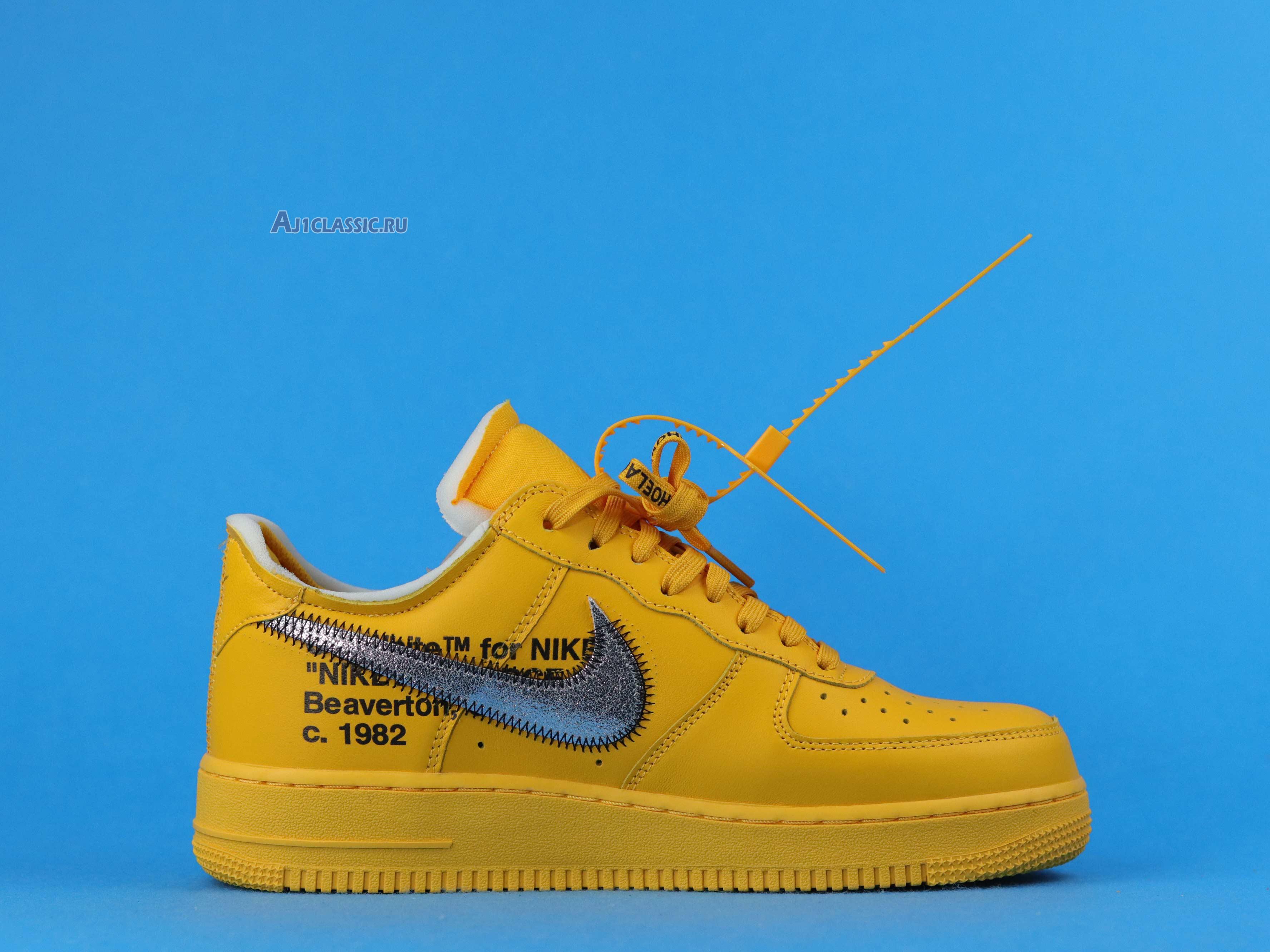 New Off-White x Nike Air Force 1 Low "Lemonade" DD1876-700 Shoes