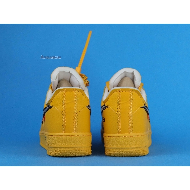 Off-White x Nike Air Force 1 Low Lemonade DD1876-700 University Gold/Metallic Silver Mens Womens Shoes