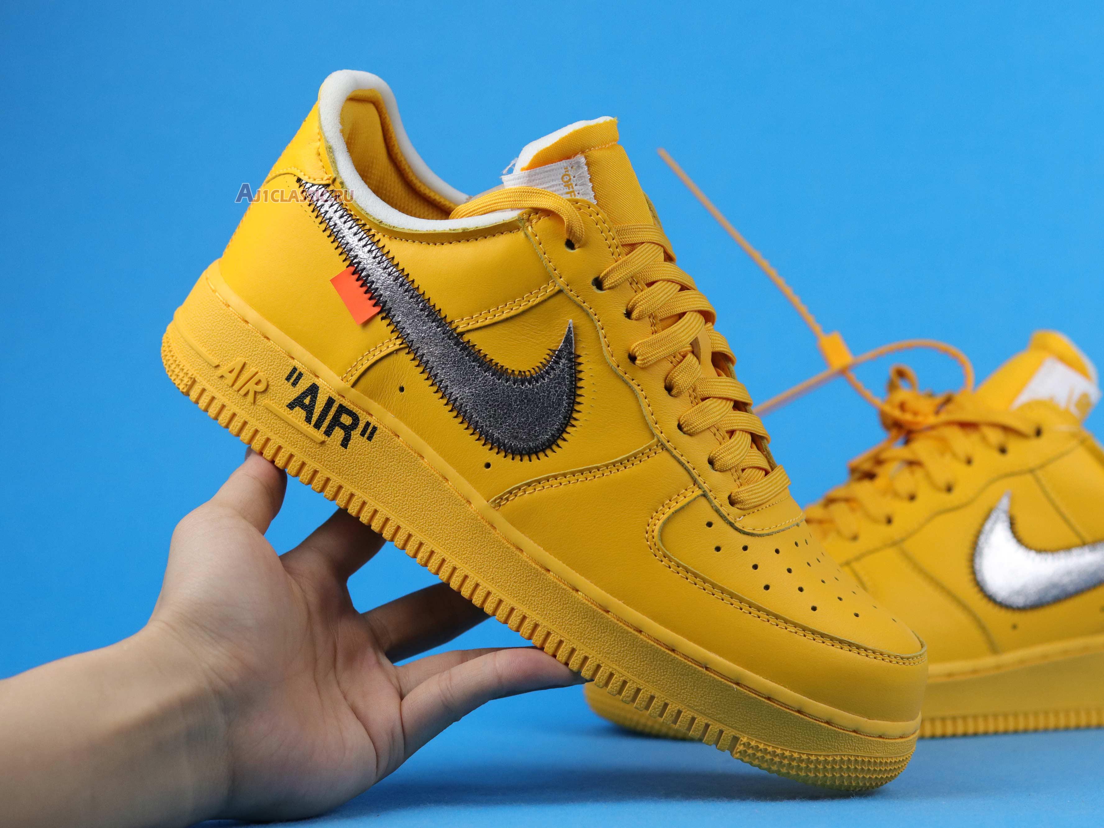 New Off-White x Nike Air Force 1 Low "Lemonade" DD1876-700 Shoes