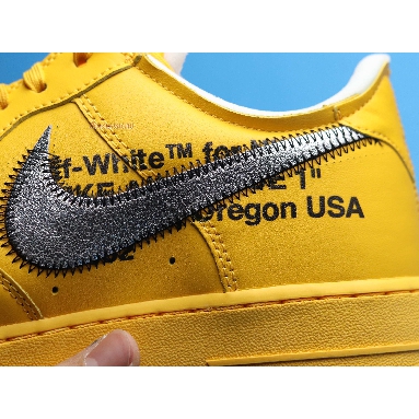 Off-White x Nike Air Force 1 Low Lemonade DD1876-700 University Gold/Metallic Silver Mens Womens Shoes