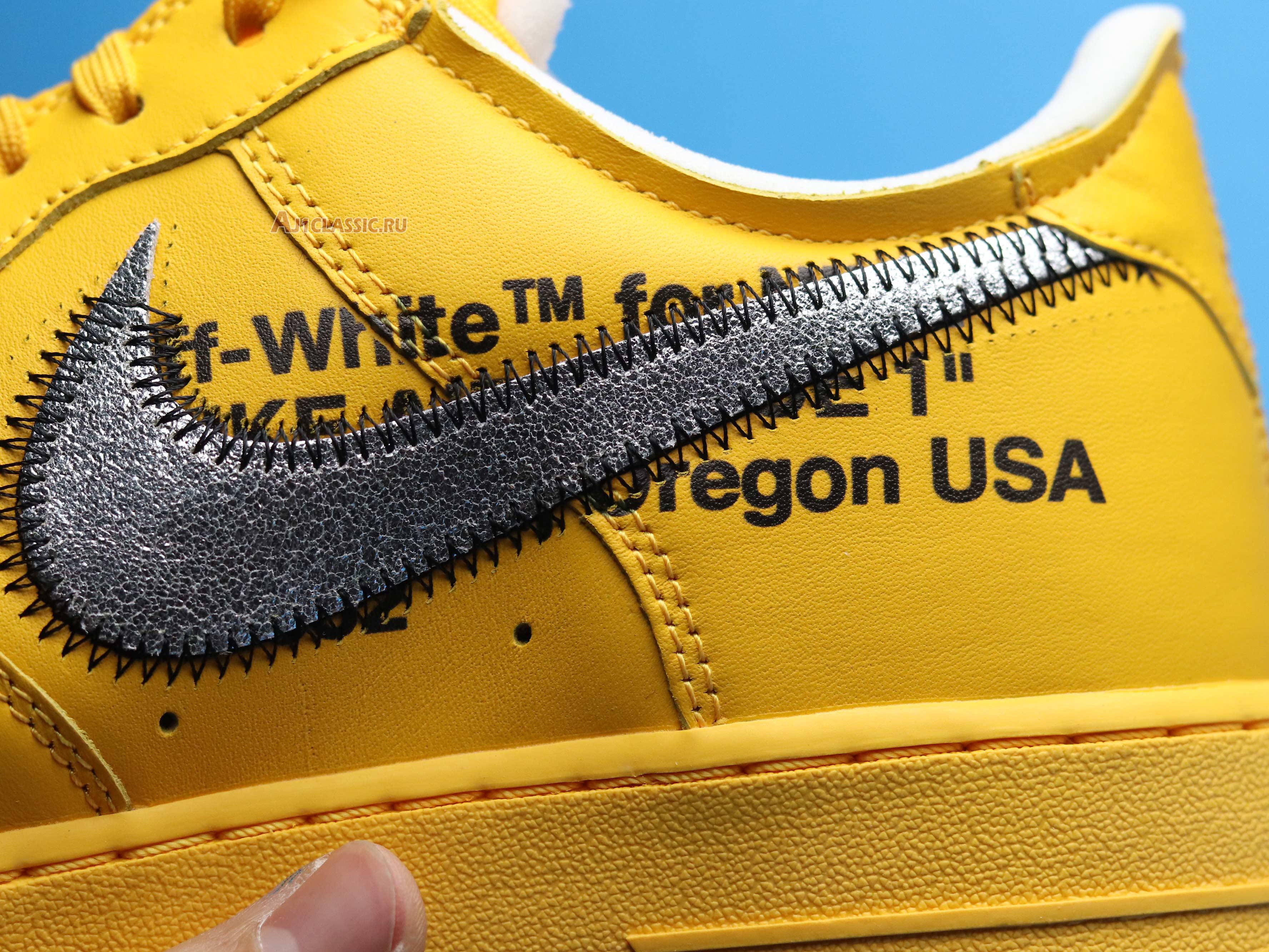 New Off-White x Nike Air Force 1 Low "Lemonade" DD1876-700 Shoes