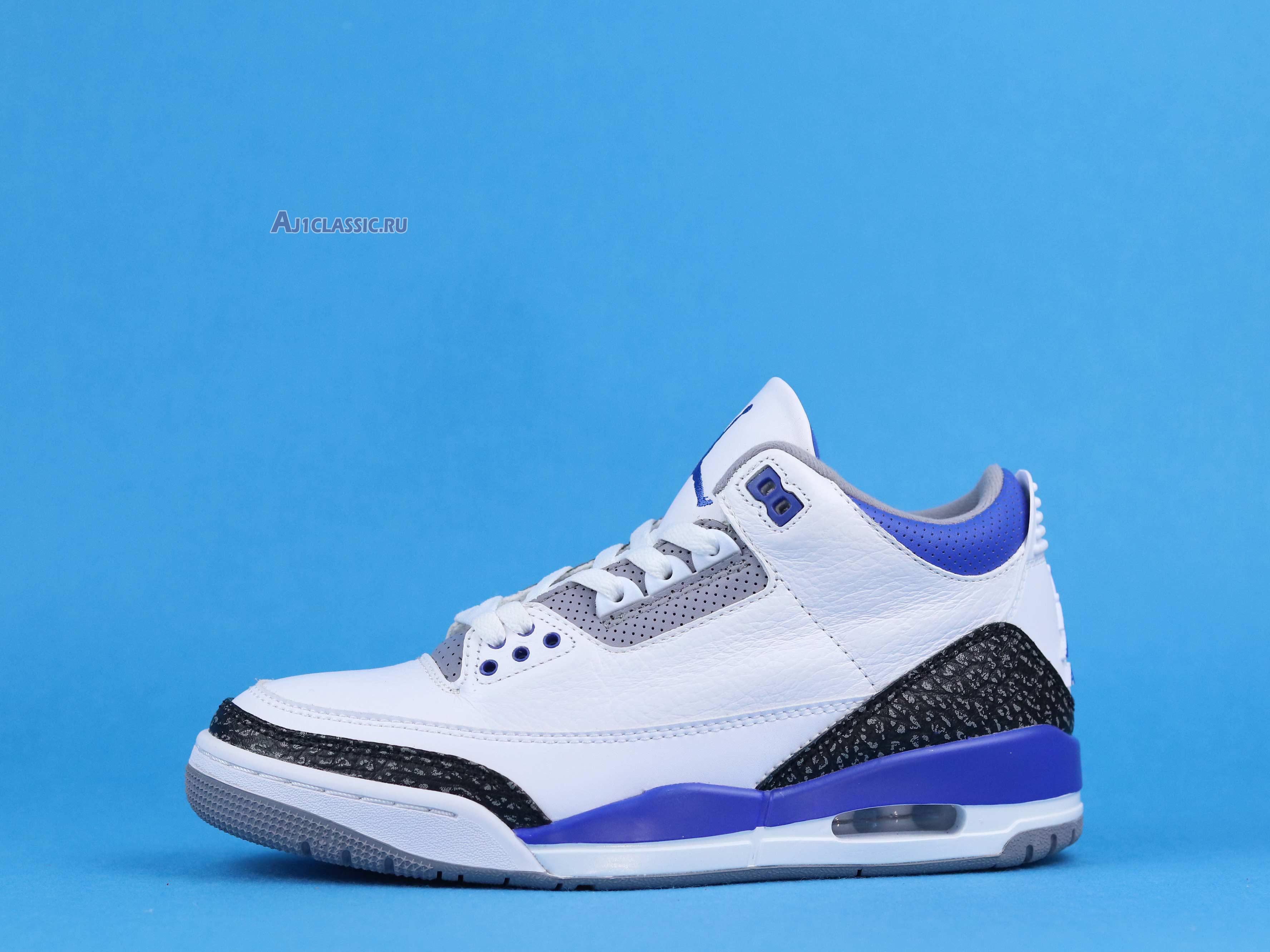 New Air Jordan 3 Retro "Racer Blue" CT8532-145 Shoes