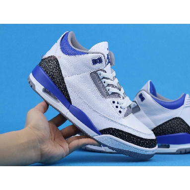 Air Jordan 3 Retro Racer Blue CT8532-145 White/Black/Cement Grey/Racer Blue Sneakers