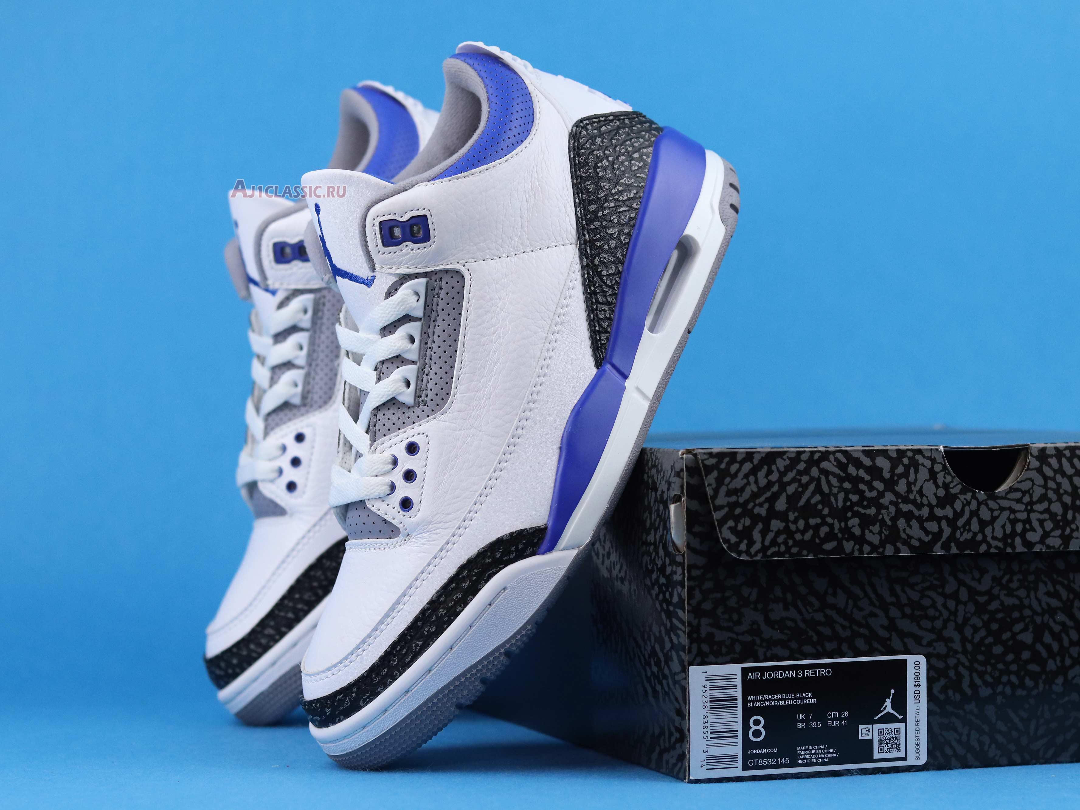 Air Jordan 3 Retro "Racer Blue" CT8532-145