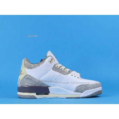 A Ma Maniere x Air Jordan 3 Retro SP Raised By Men DH3434-110 White/Medium Grey-Violet Ore-White Mens Womens Shoes